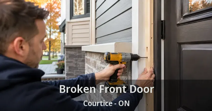 Broken Front Door Courtice - ON