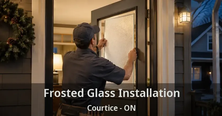 Frosted Glass Installation Courtice - ON
