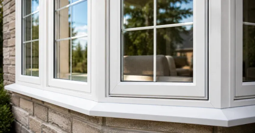 bay window alcove seating area in a living room in Courtice