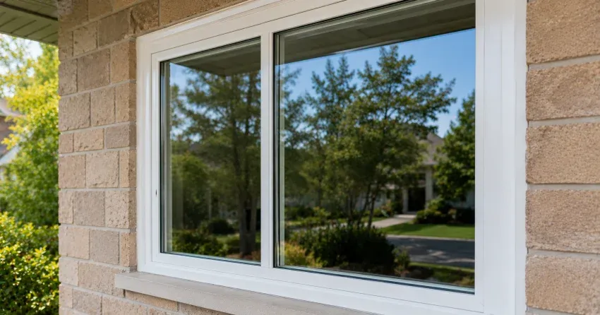 technician installing new insulated glass unit in window frame in Courtice